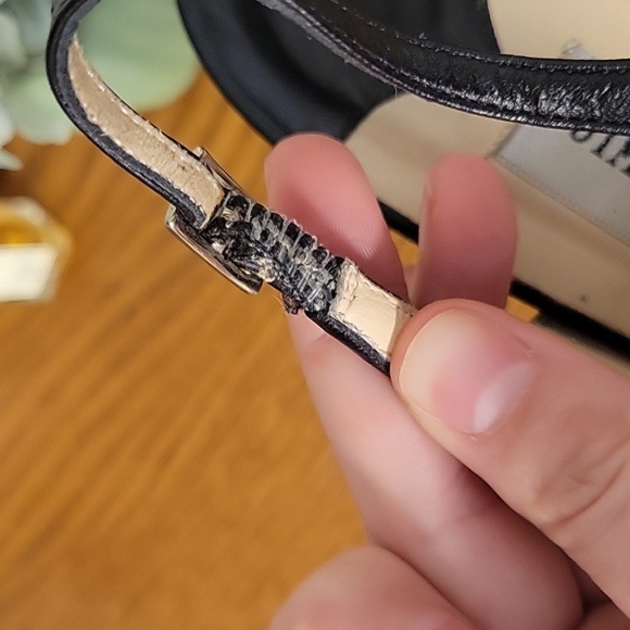 Jimmy Choo black peep toe platform slingbacks 9.5 (8.5 fit) - Picture 6 of 9